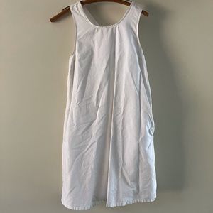 Engineered Garments white tank dress with tie detail